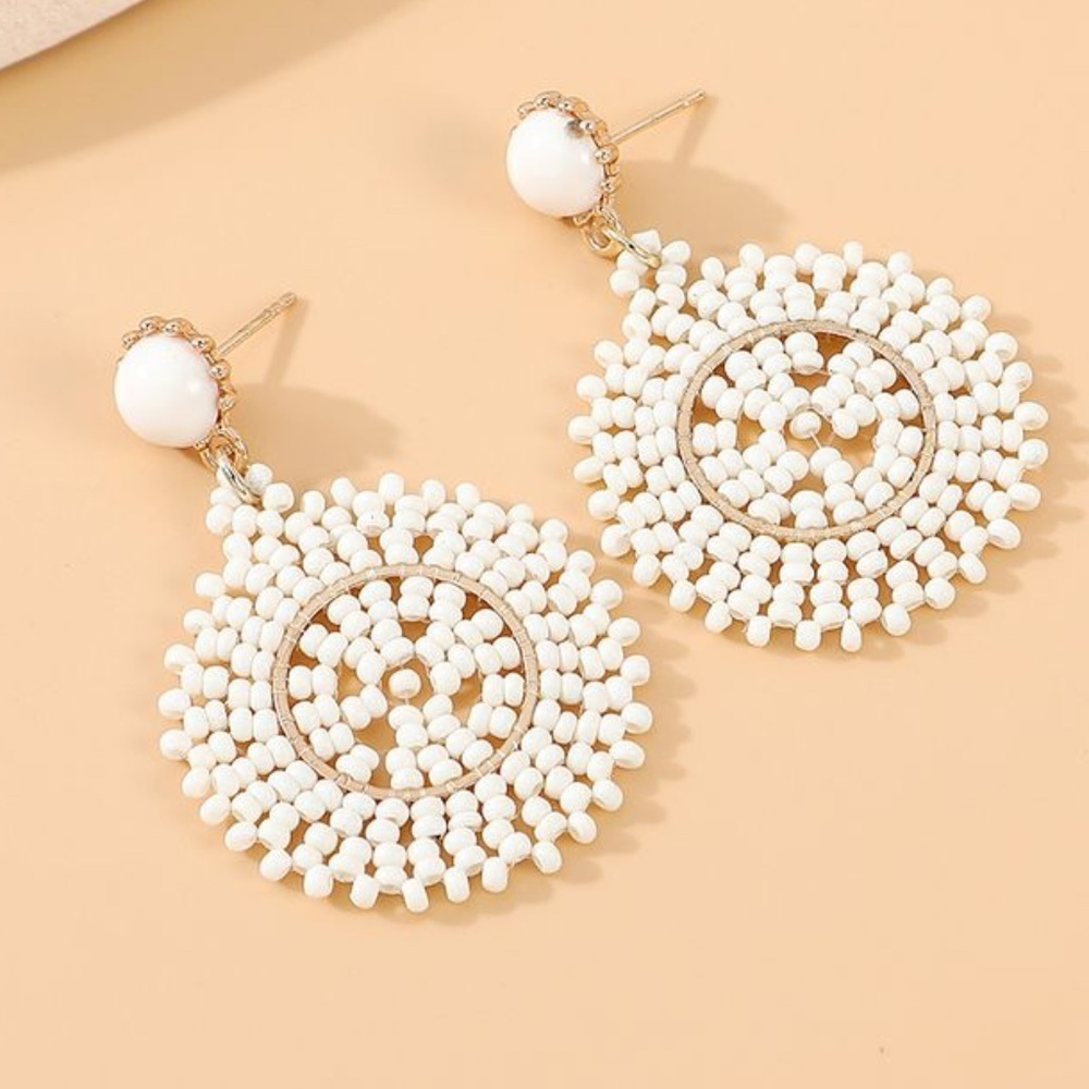 WILD RICE PEARL EARRINGS